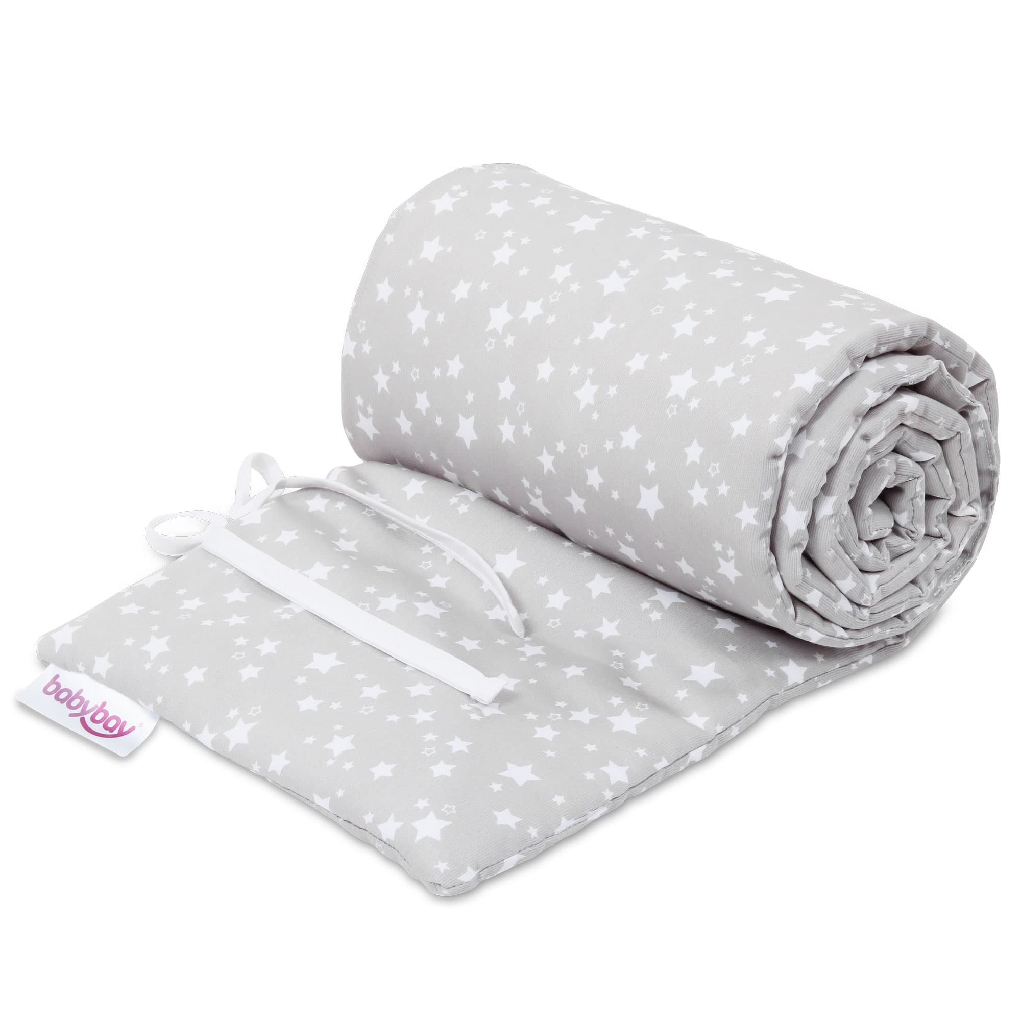 Nido Piqué gris perla estrellas blanco (Midi)