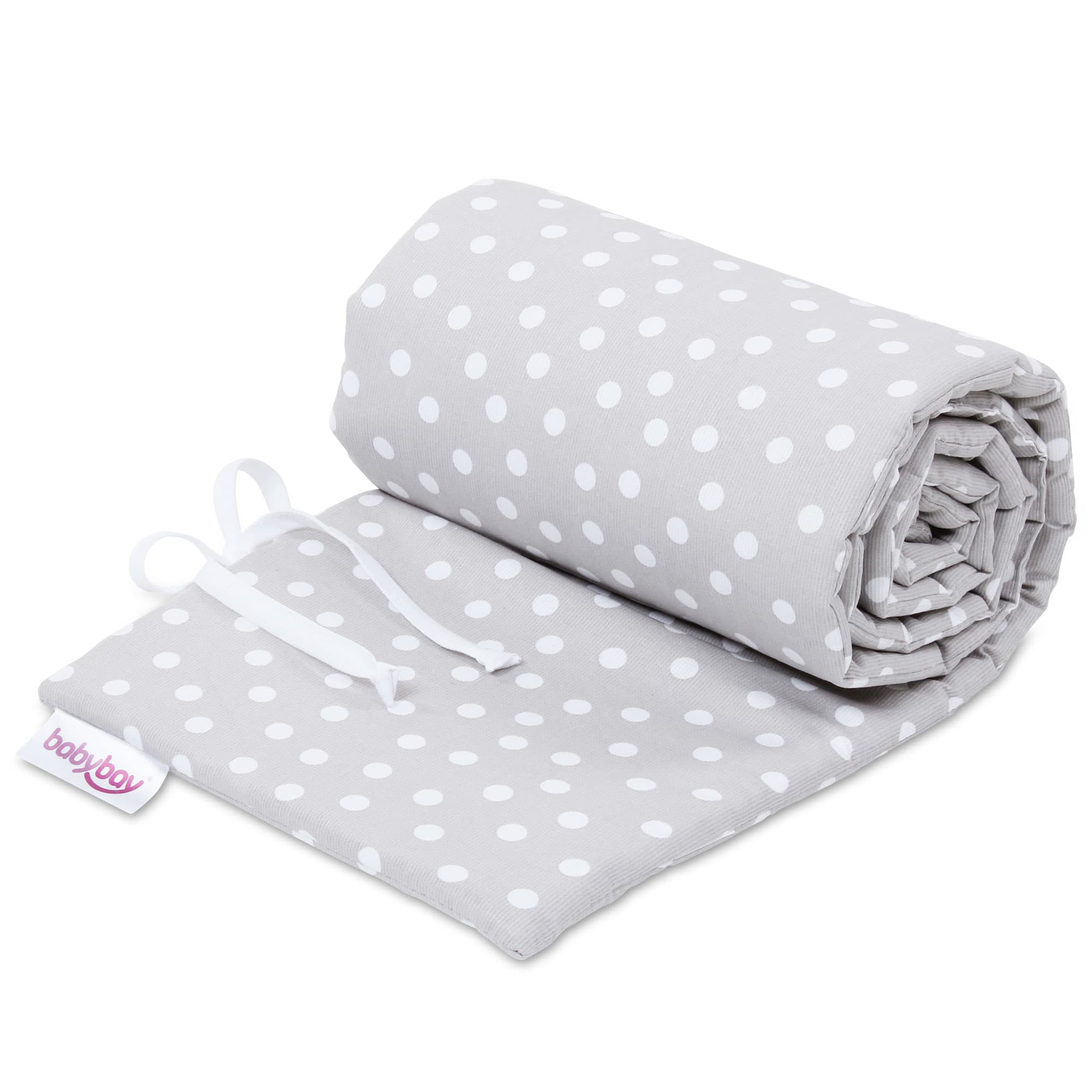 Nido Piqué gris perla puntos blanco (Boxspring XXL)