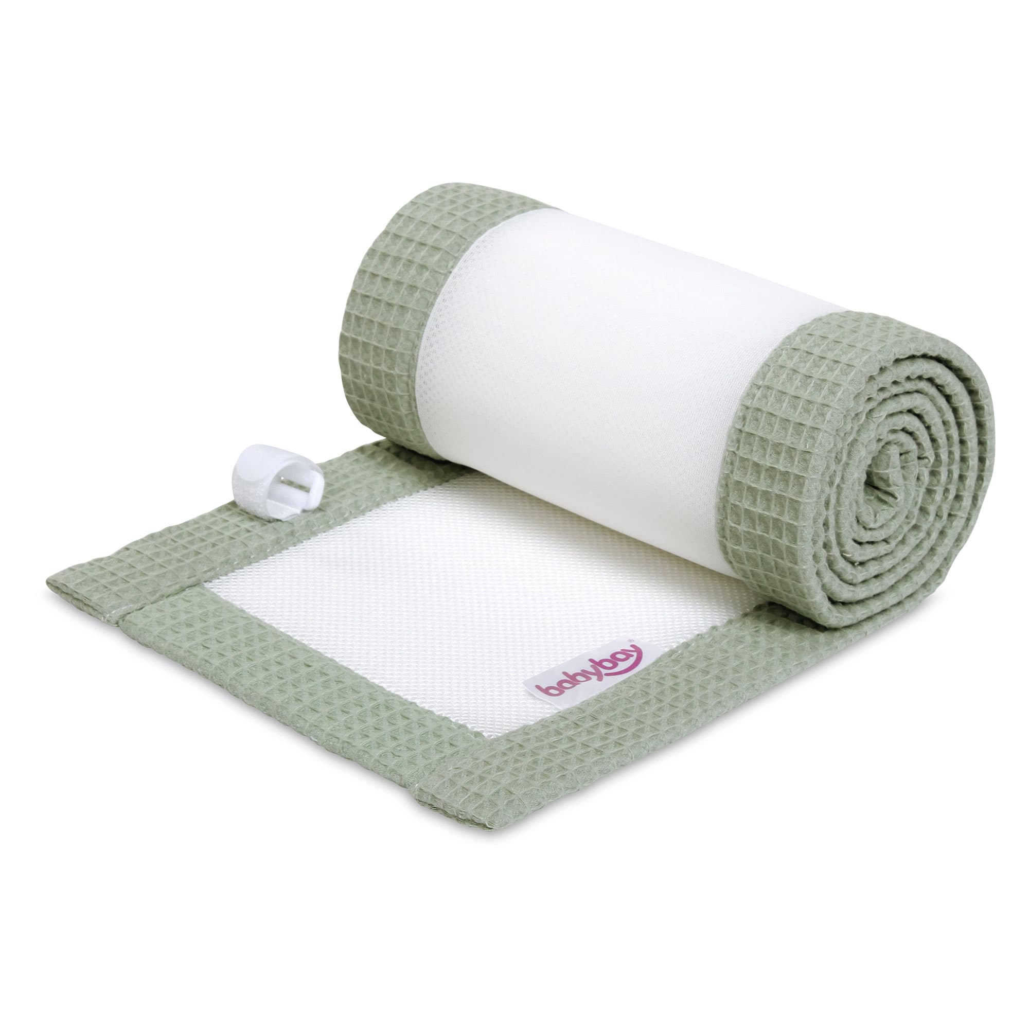 Nido Piqué gofre 3D Mesh verde jade (Boxspring XXL)
