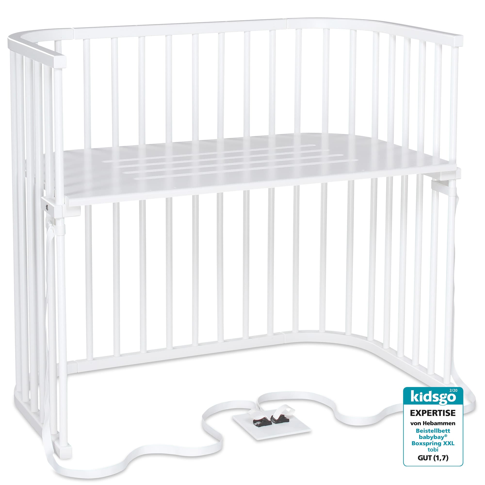 Boxspring XXL (para camas boxspring), blanco lacado en acabado blanco lacado
