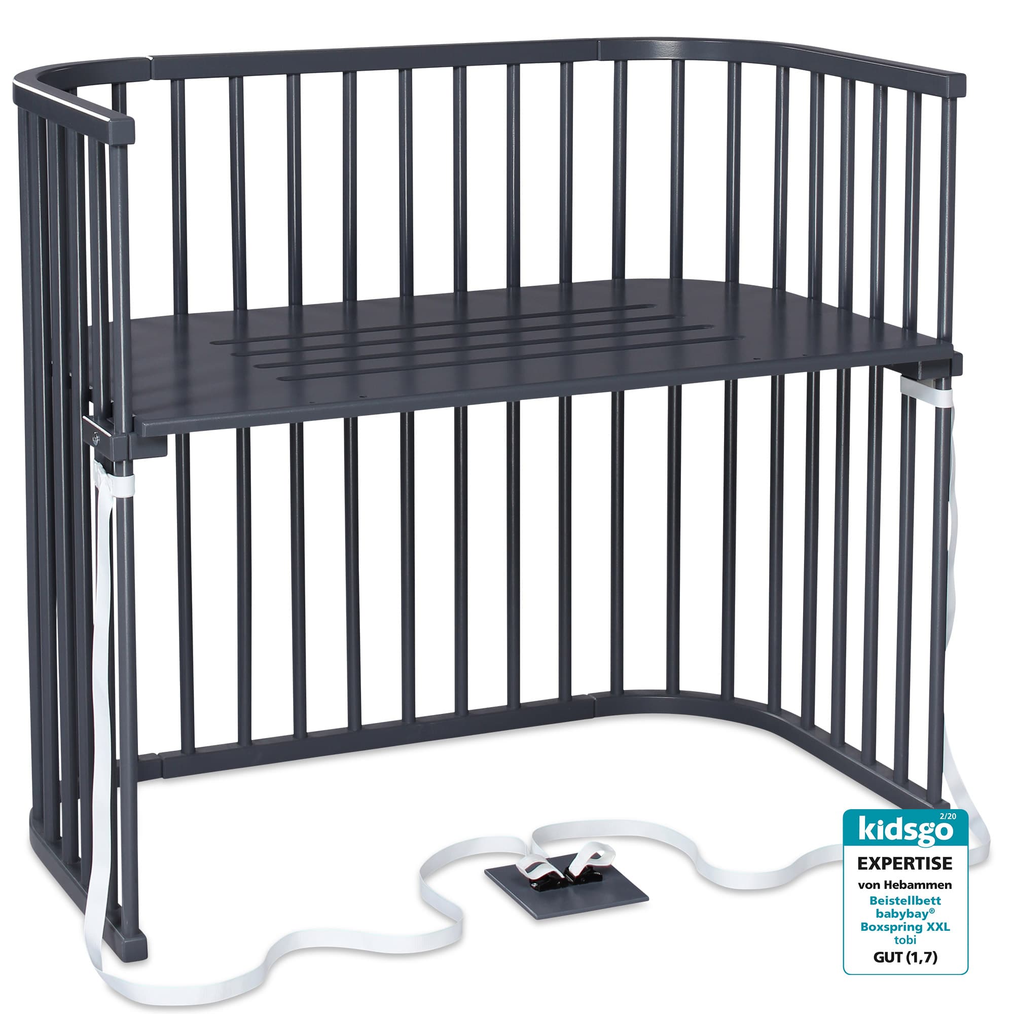 Boxspring XXL (para camas boxspring), gris pizarra en acabado gris pizarra