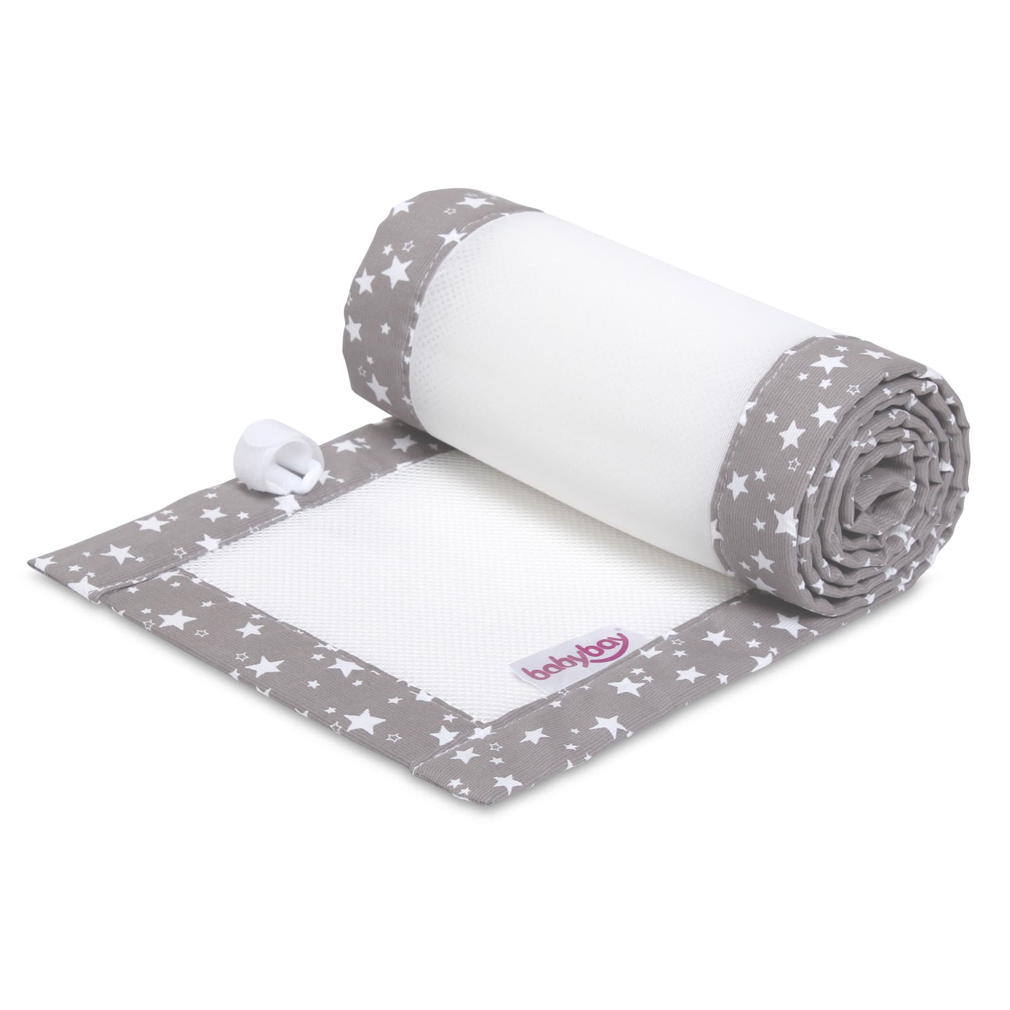 Nido Piqué 3D Mesh topo estrellas blanco (Boxspring XXL)