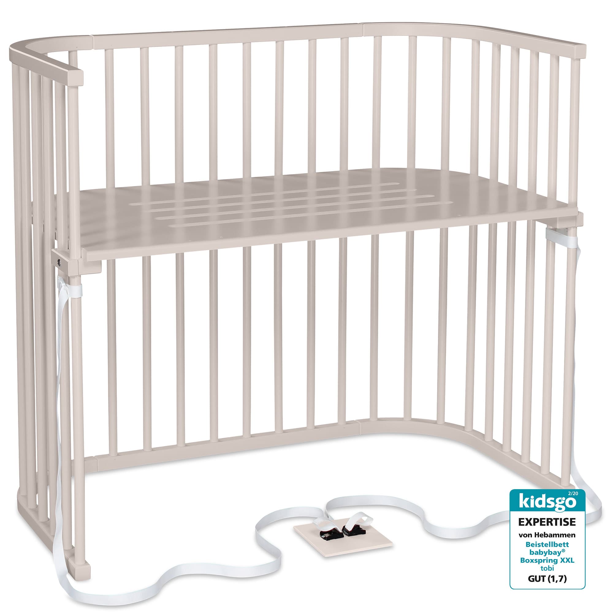 Boxspring XXL (para camas boxspring), beige en acabado beige