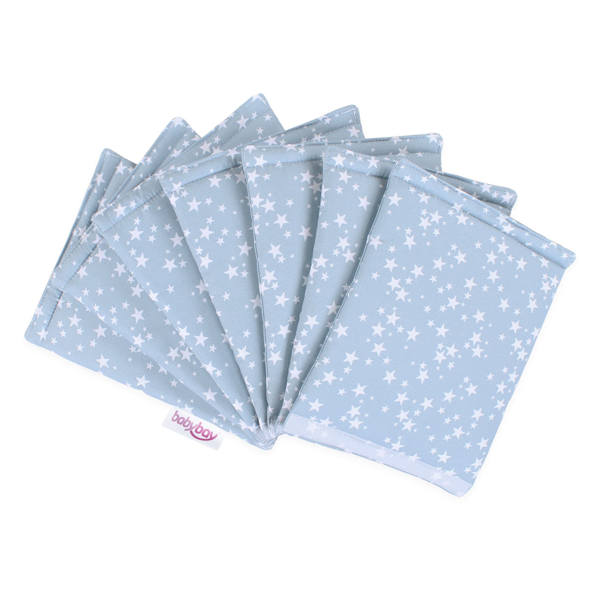 Nido Piqué Ultrafresh azul estrellas blanco (Midi, Maxi y Boxspring)