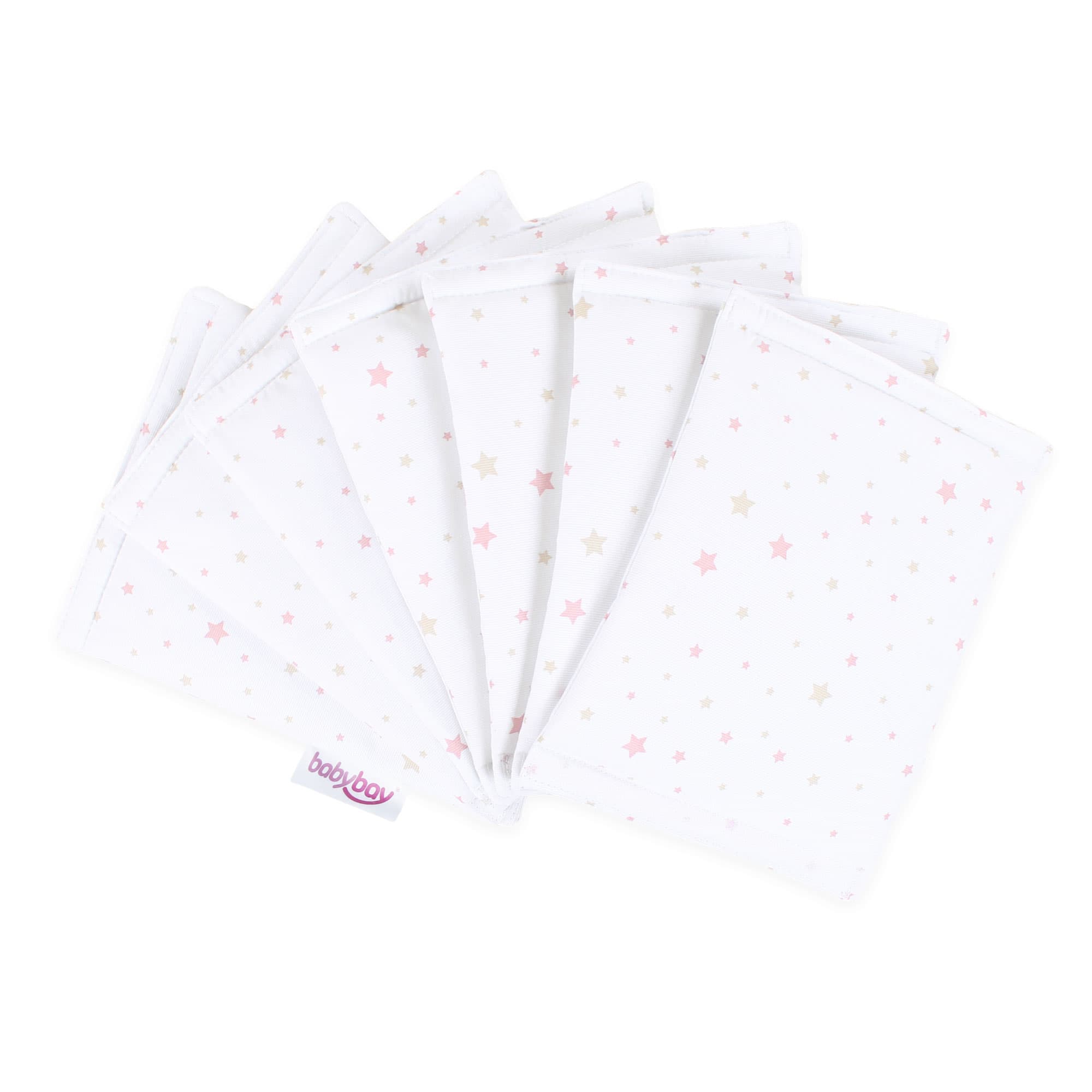 Nido Piqué Ultrafresh blanco estrellas variadas arena/baya (Midi, Maxi y Boxspring)