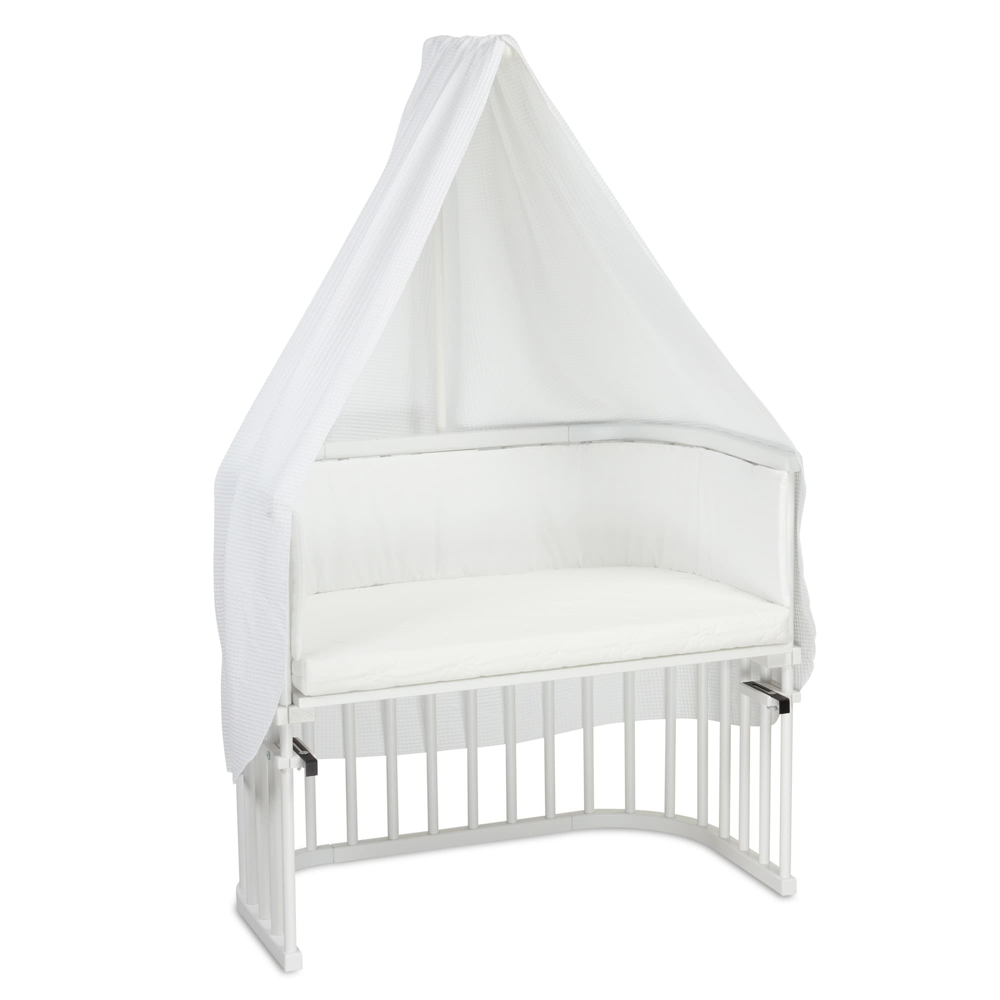 Piqué gofre para soporte de móvil, blanco