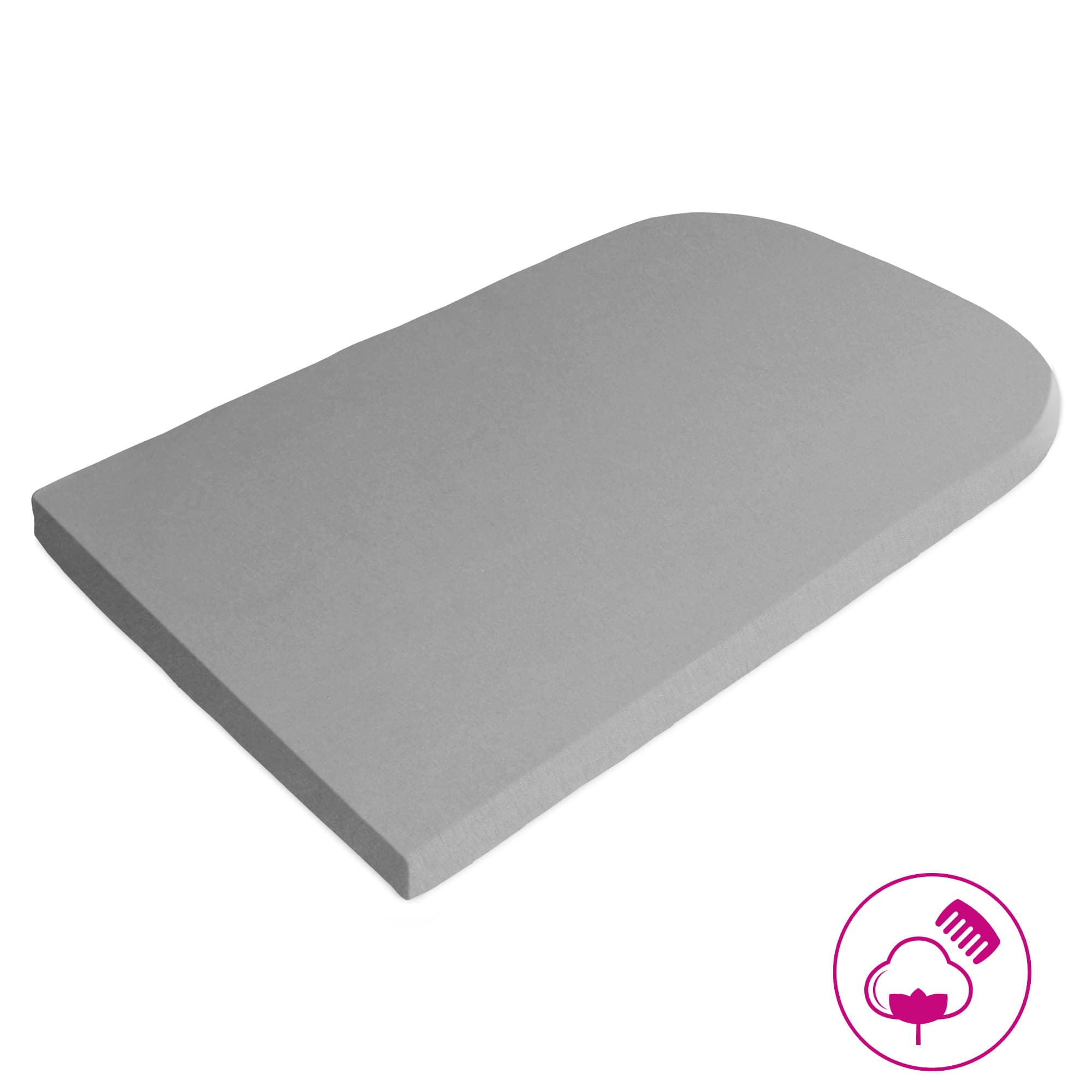 Sábanas bajeras Jersey para colchones del kit de conversión, gris