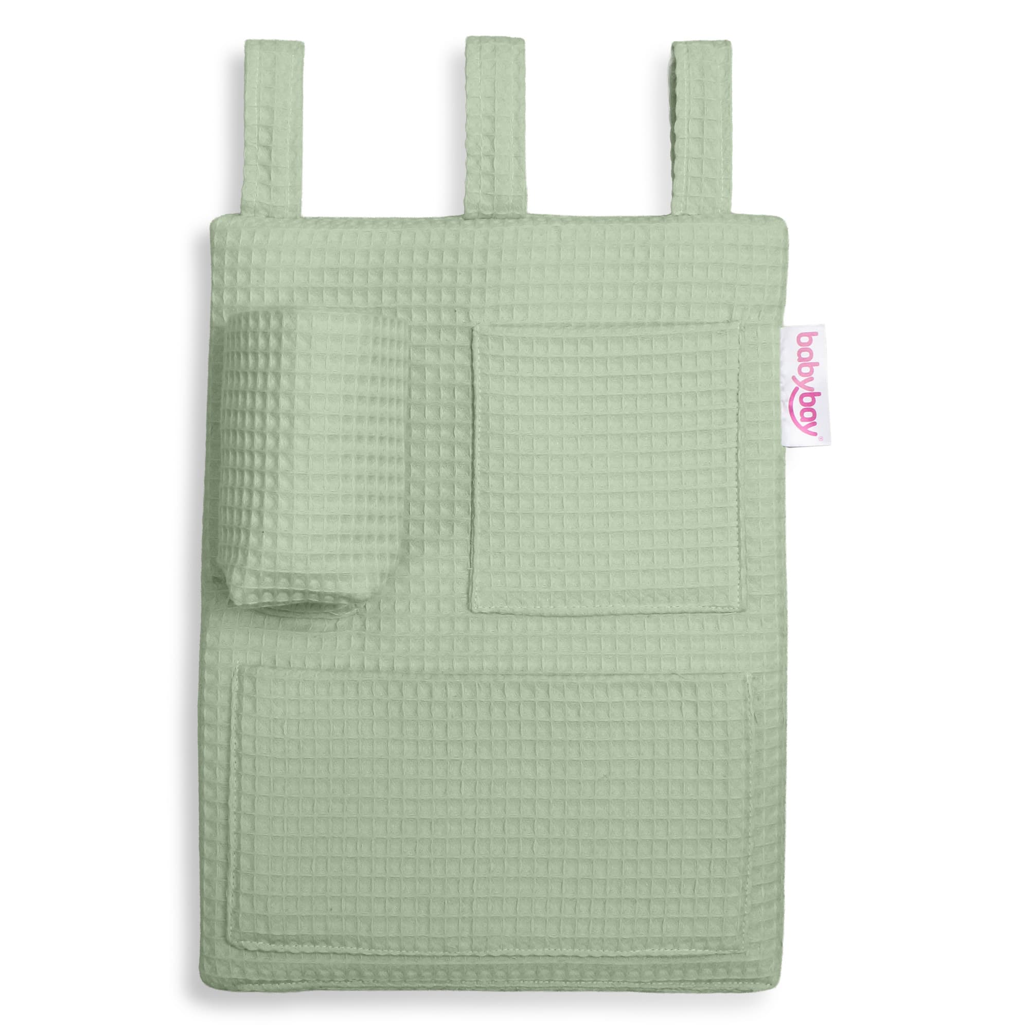Organizador Piqué gofre verde jade