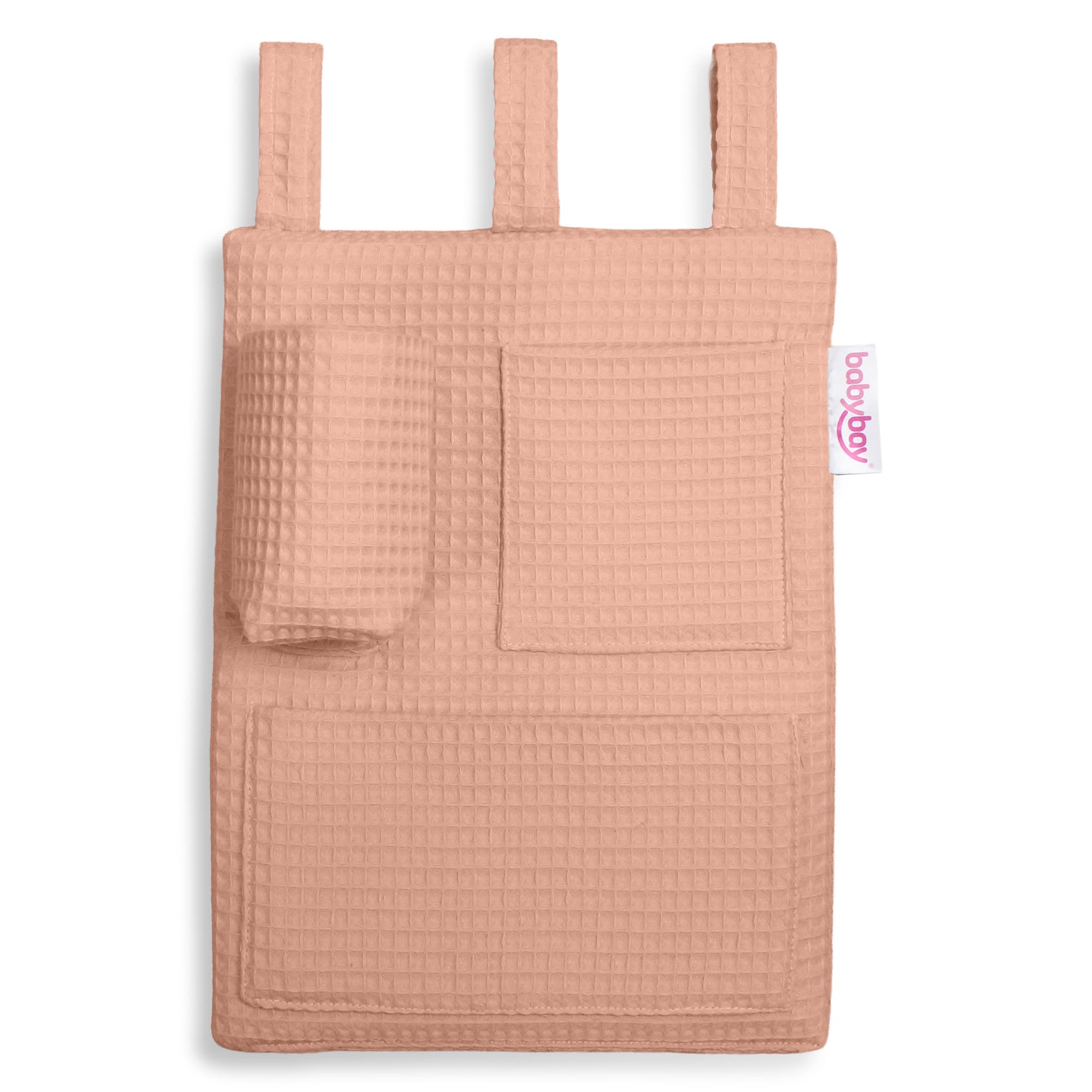Organizador Piqué gofre albaricoque rosa