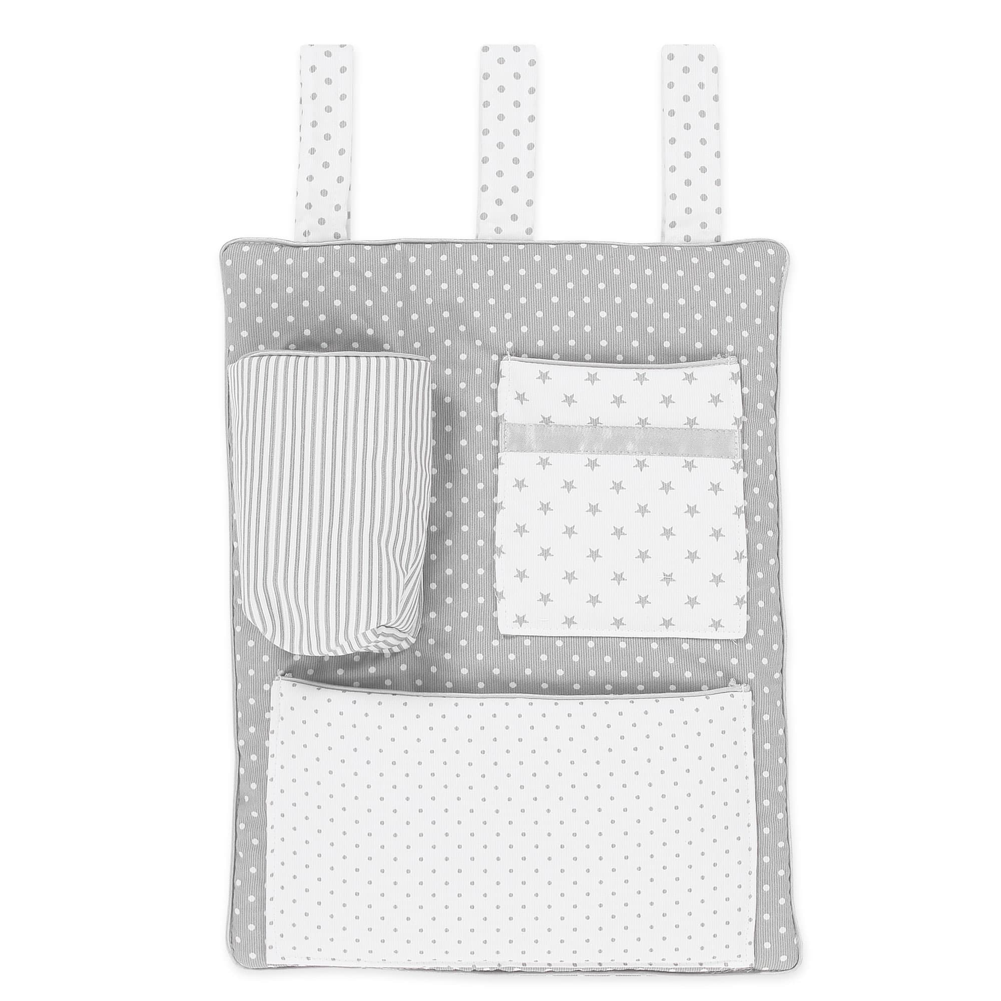 Organizador Piqué gris perla