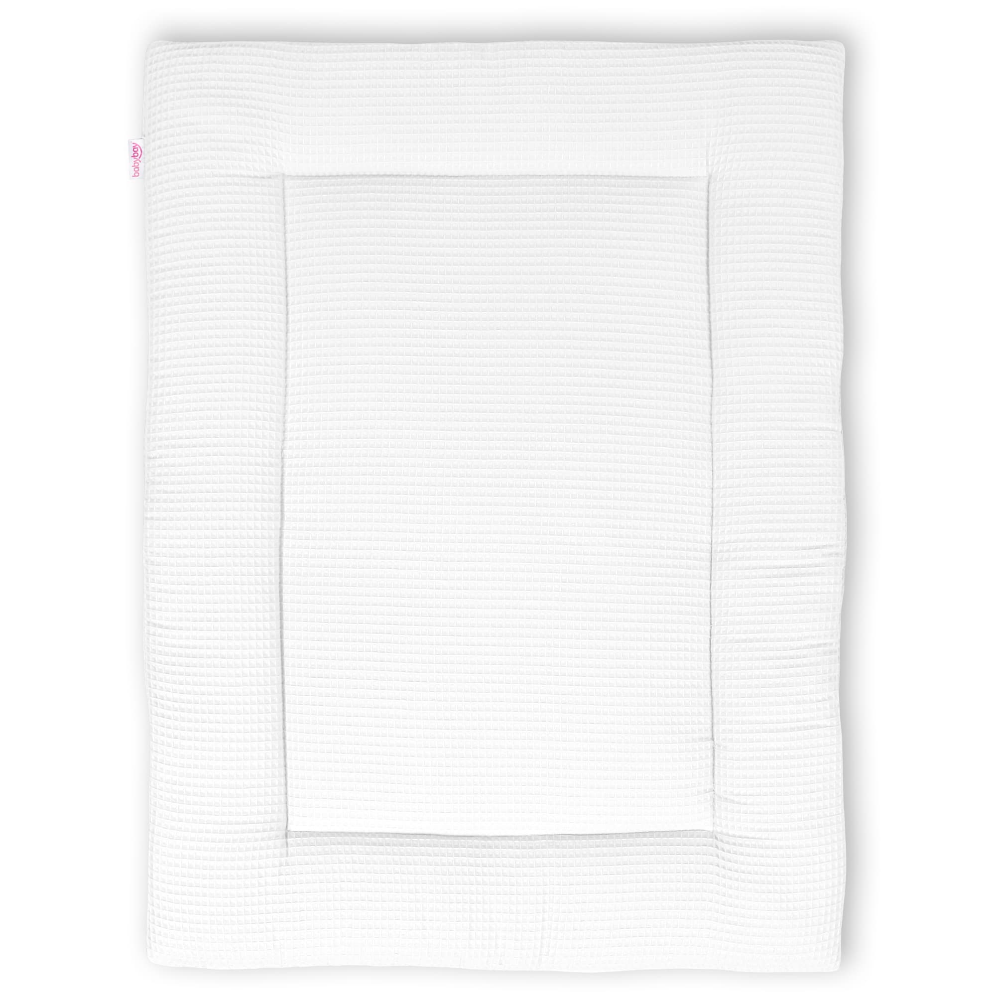 Manta de gateo Piqué gofre blanco 75x100 cm