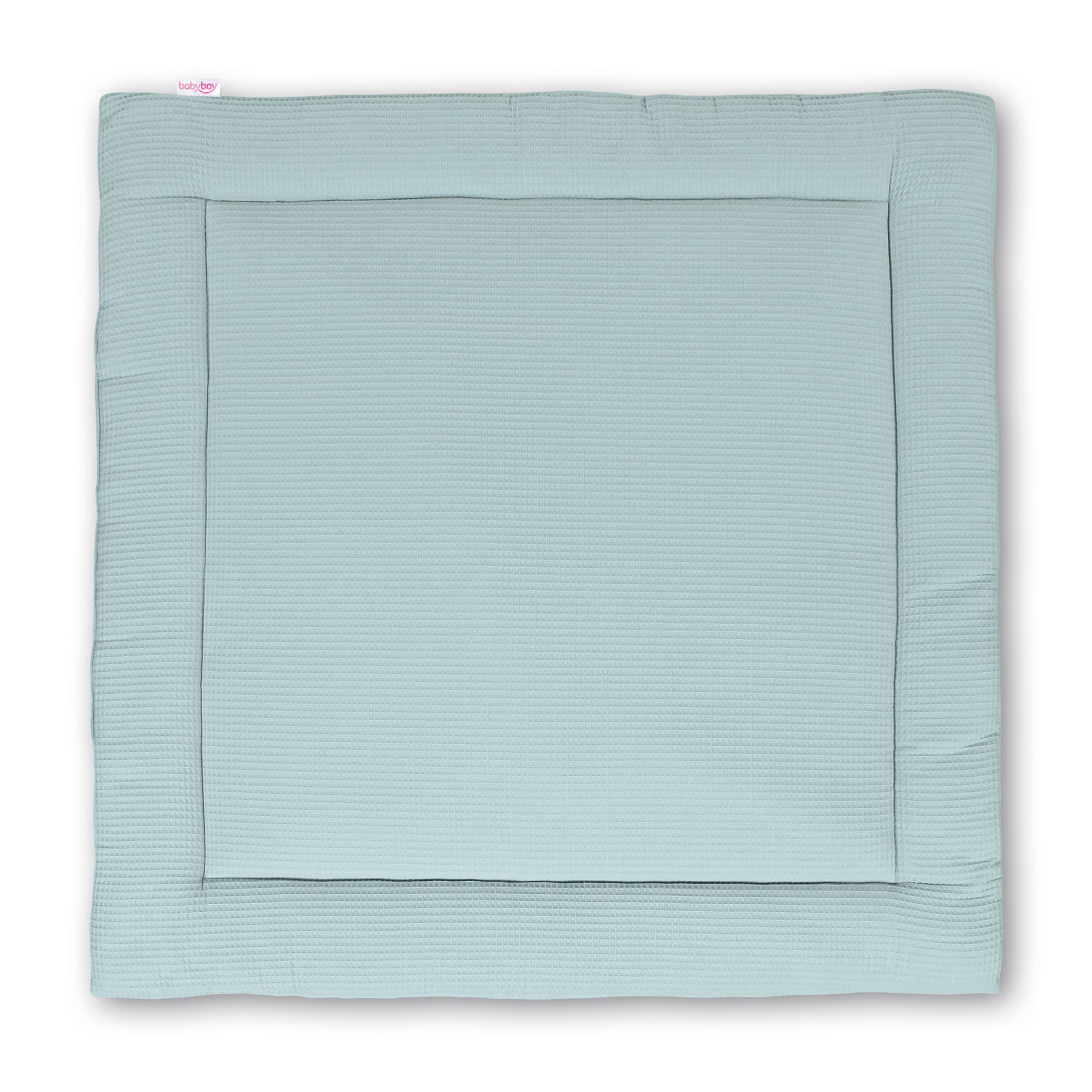 Manta de gateo Piqué gofre azul claro 120x120 cm