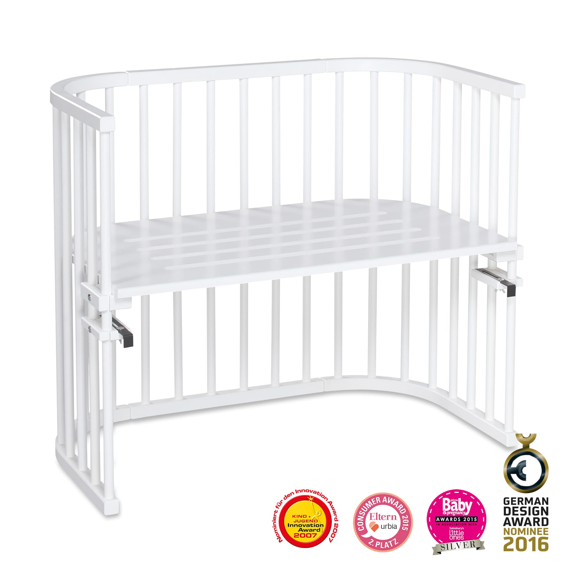 Maxi (para camas con somier), blanco lacado en acabado blanco lacado