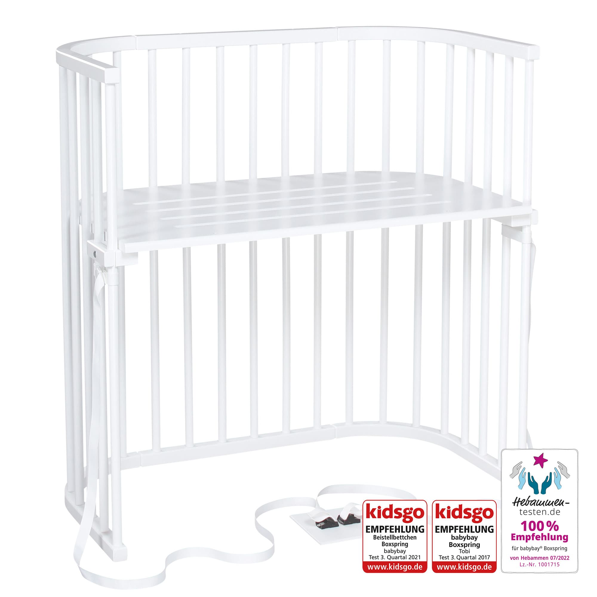 Boxspring (para camas boxspring), blanco lacado en acabado blanco lacado