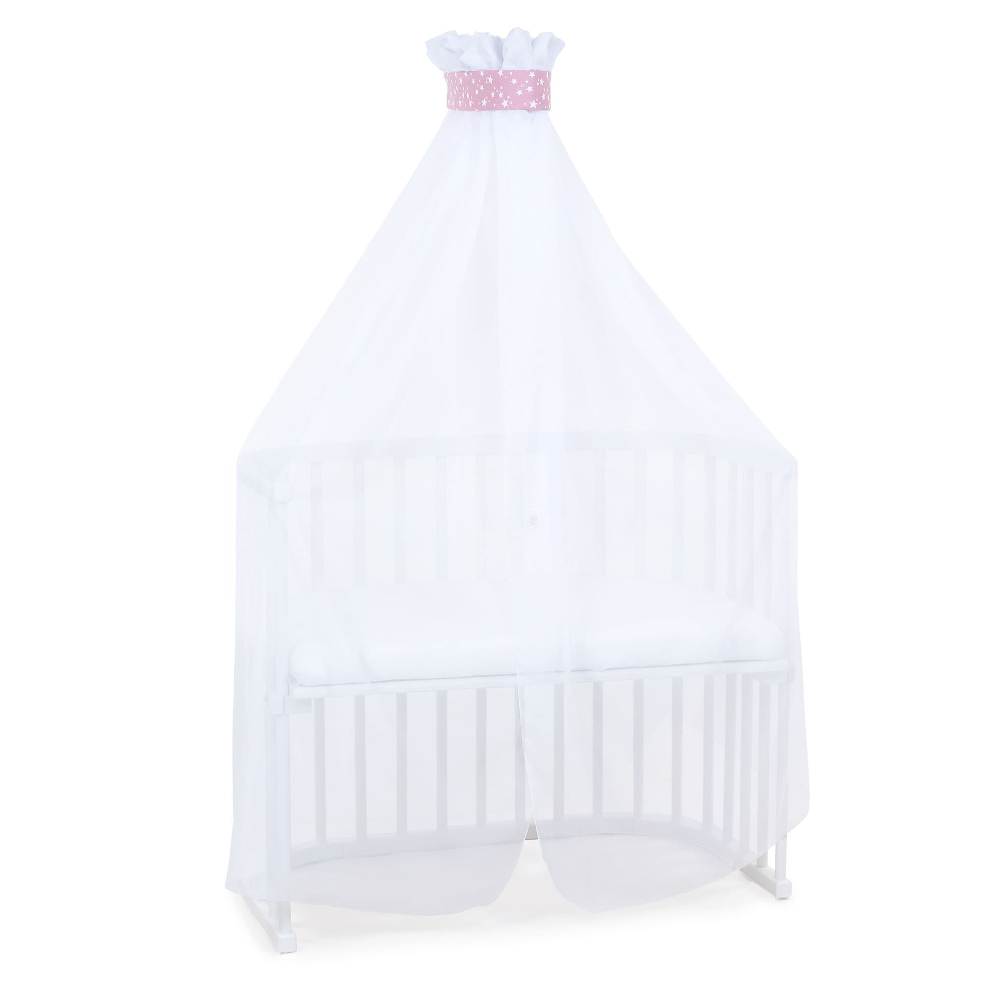 Mosquitera y dosel baya estrellas blanco