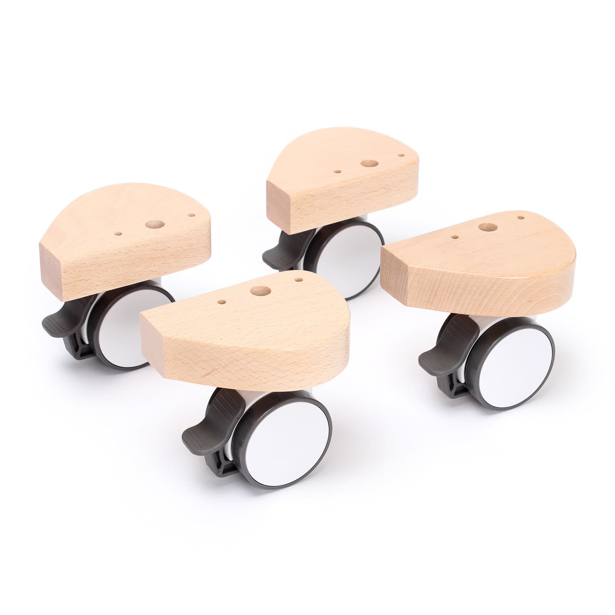 Ruedas Especial con protector de golpes, natural sin tratar