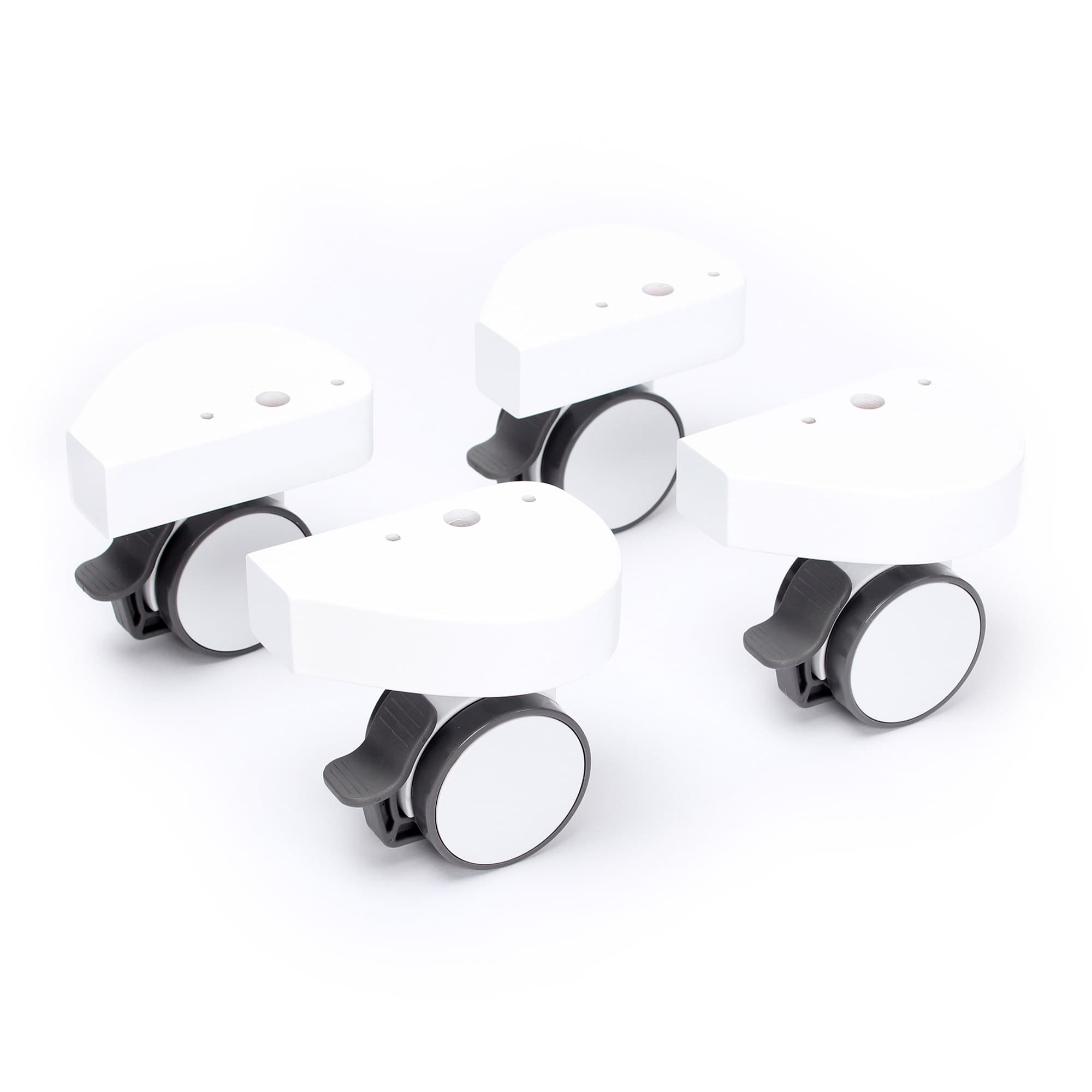 Ruedas Especial con protector de golpes, blanco lacado