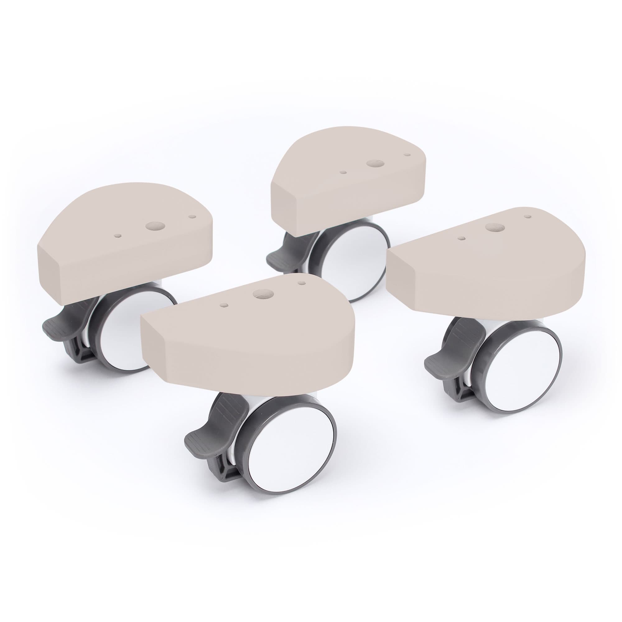 Ruedas Especial con protector de golpes, beige