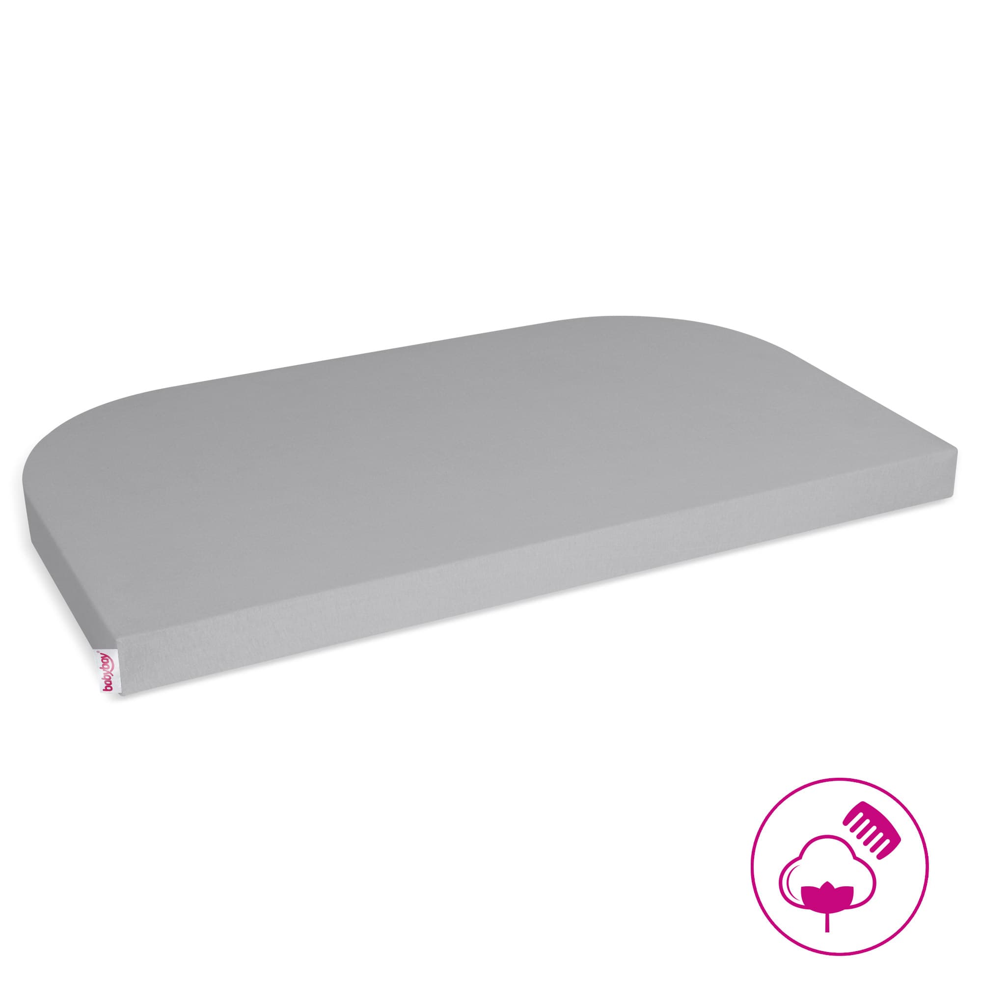 Sábana bajera Jersey Deluxe (unidad) gris (Original)