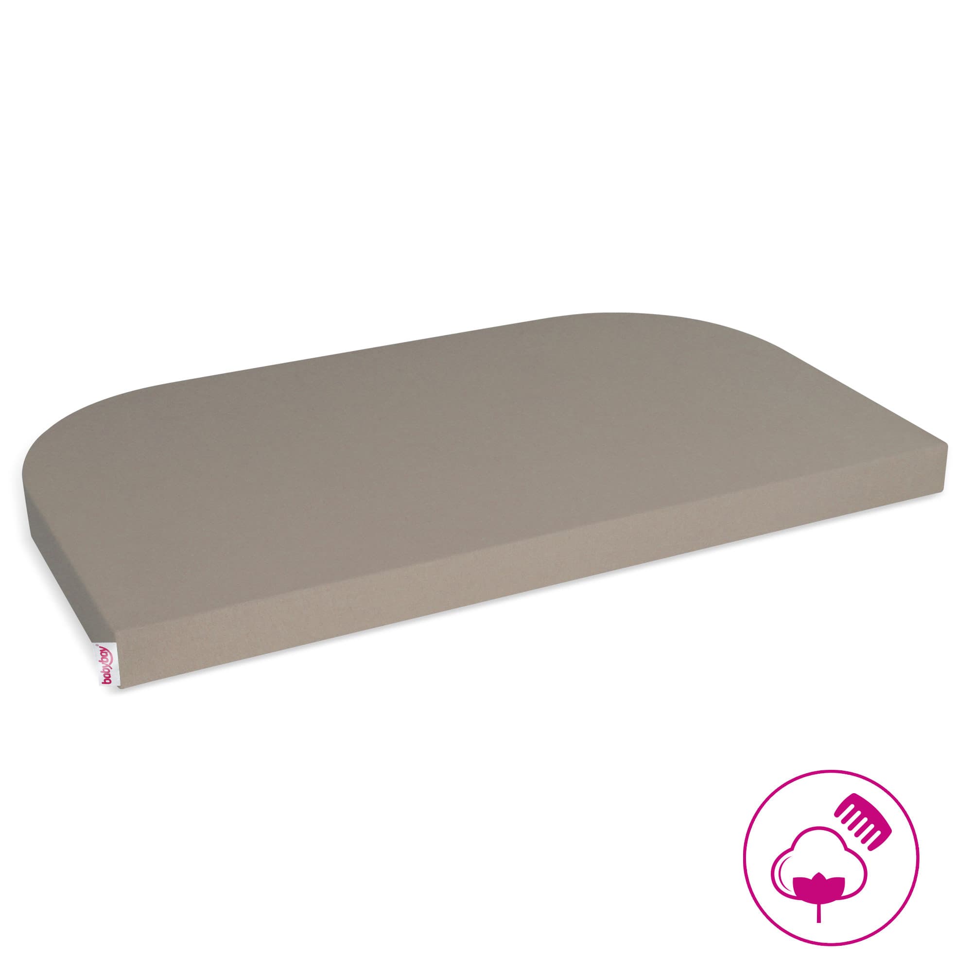 Sábana bajera Jersey Deluxe (unidad) nougat (Midi, Maxi y Boxspring)