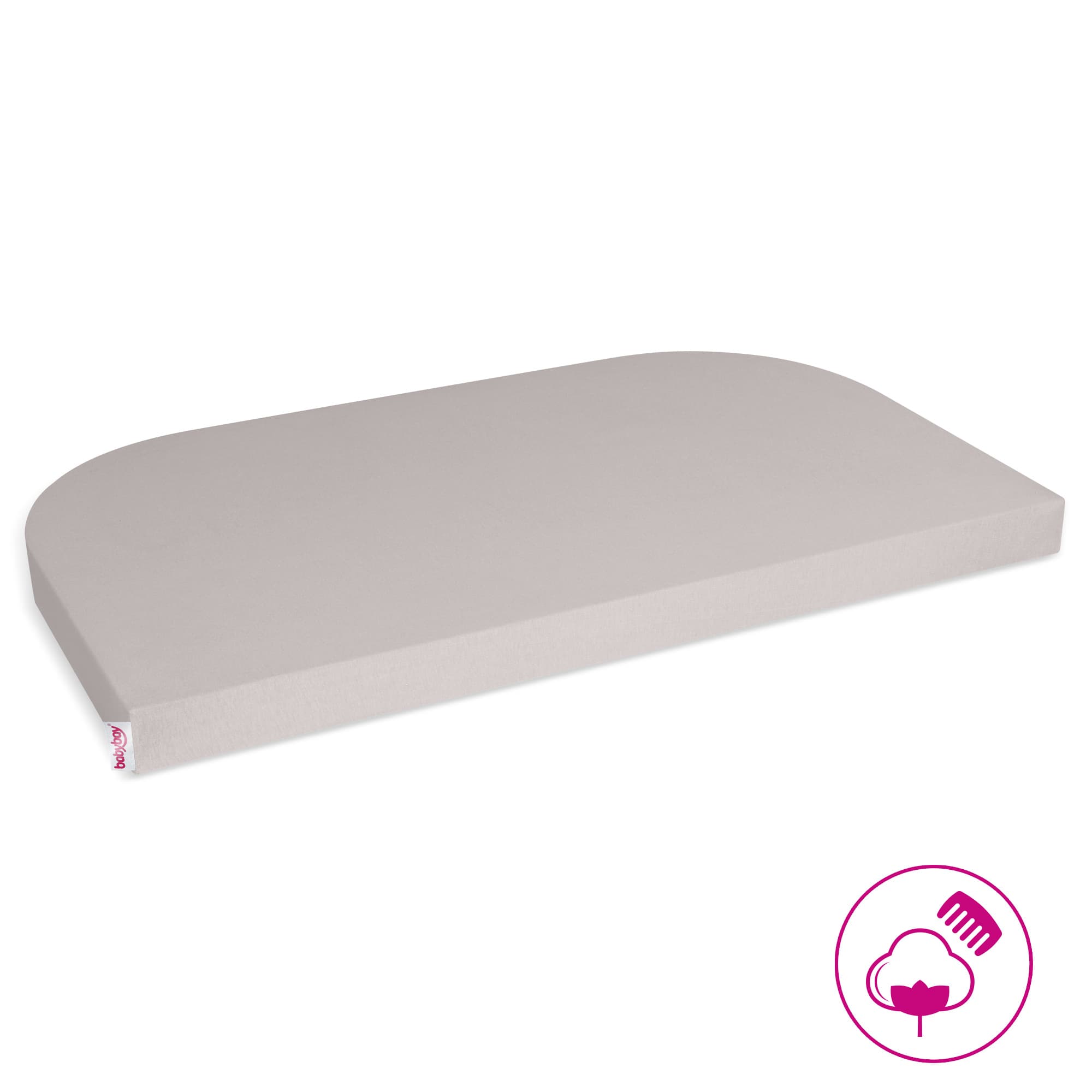 Sábana bajera Jersey Deluxe (unidad) beige (ampliación Original/Midi/Maxi/Boxspring)