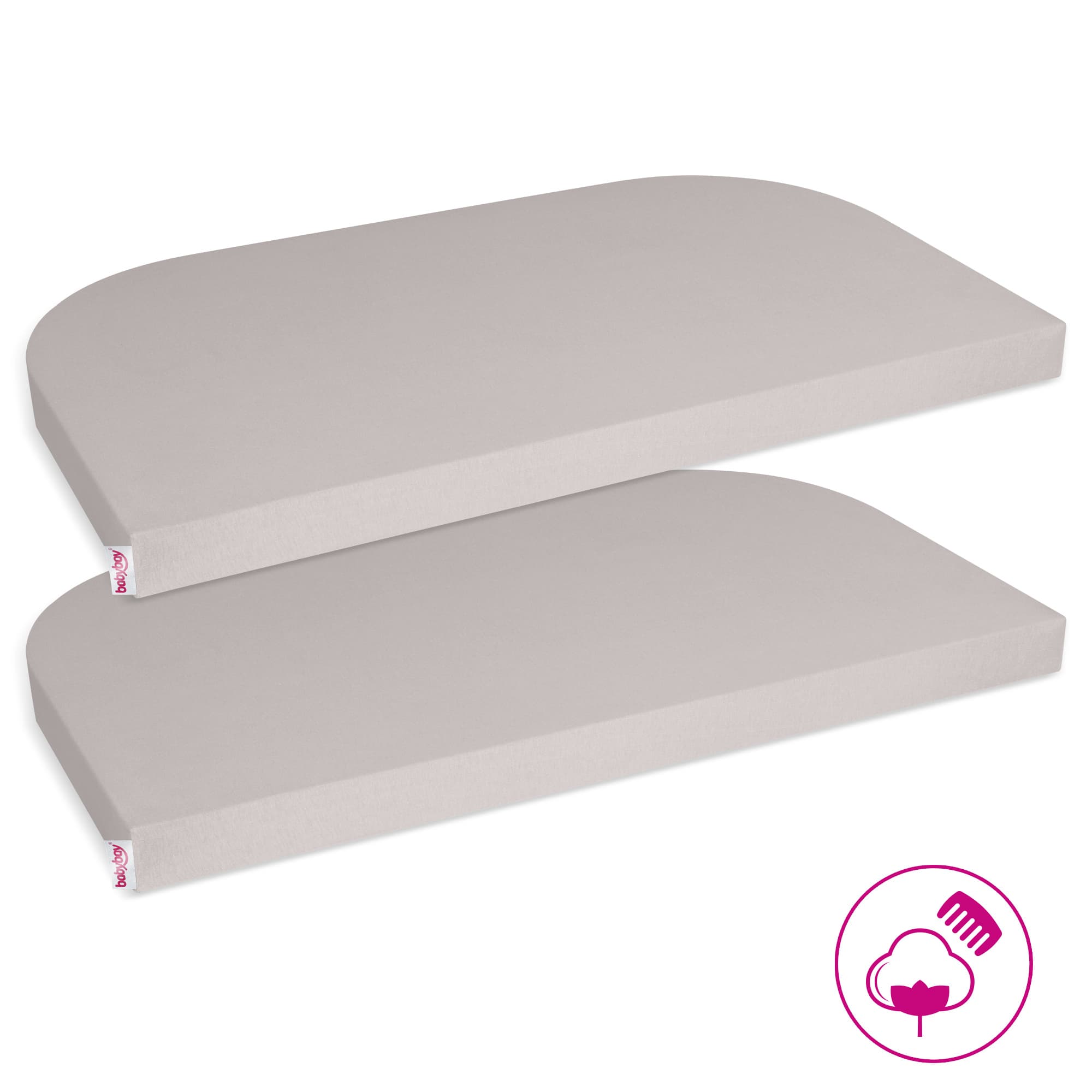 Sábana bajera Jersey Deluxe (pack doble) beige (Original)