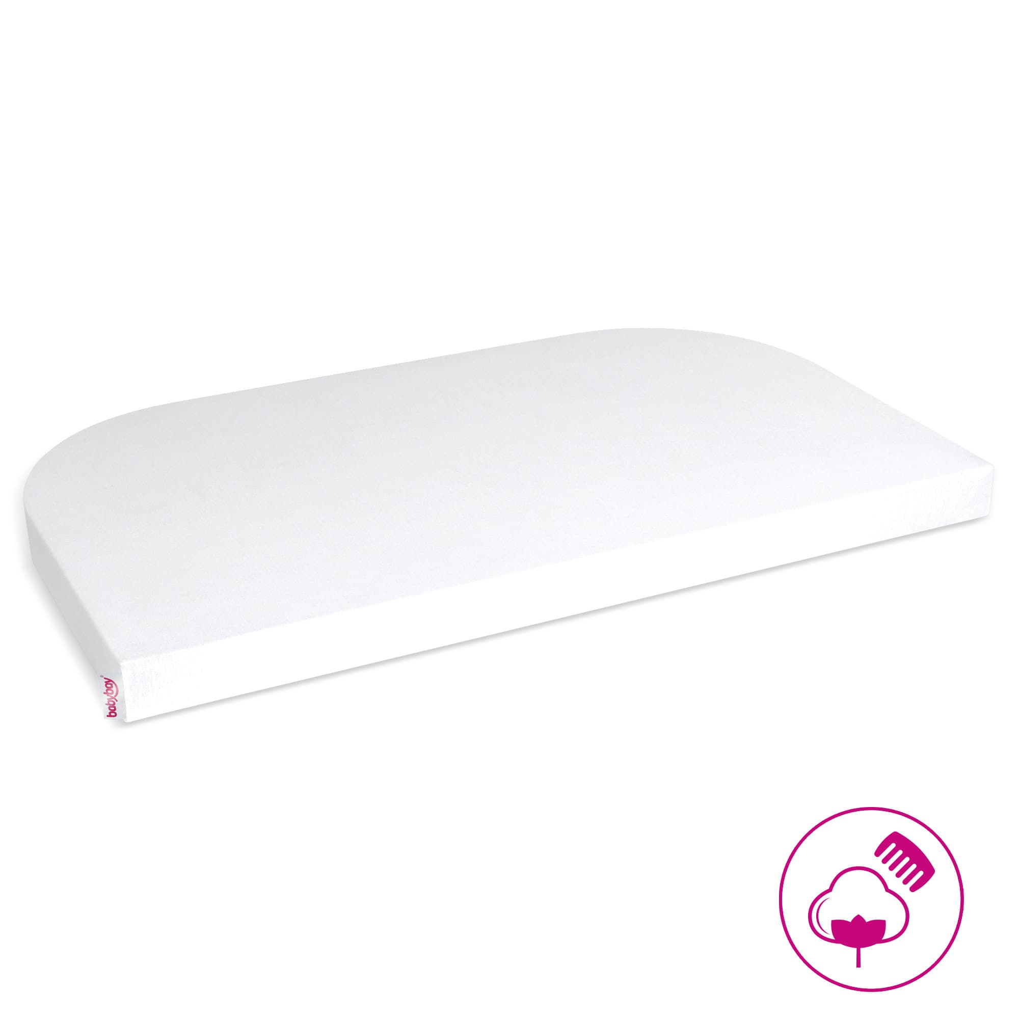 Sábana bajera Jersey Deluxe con membrana (unidad) blanco (ampliación Original/Midi/Maxi/Boxspring)