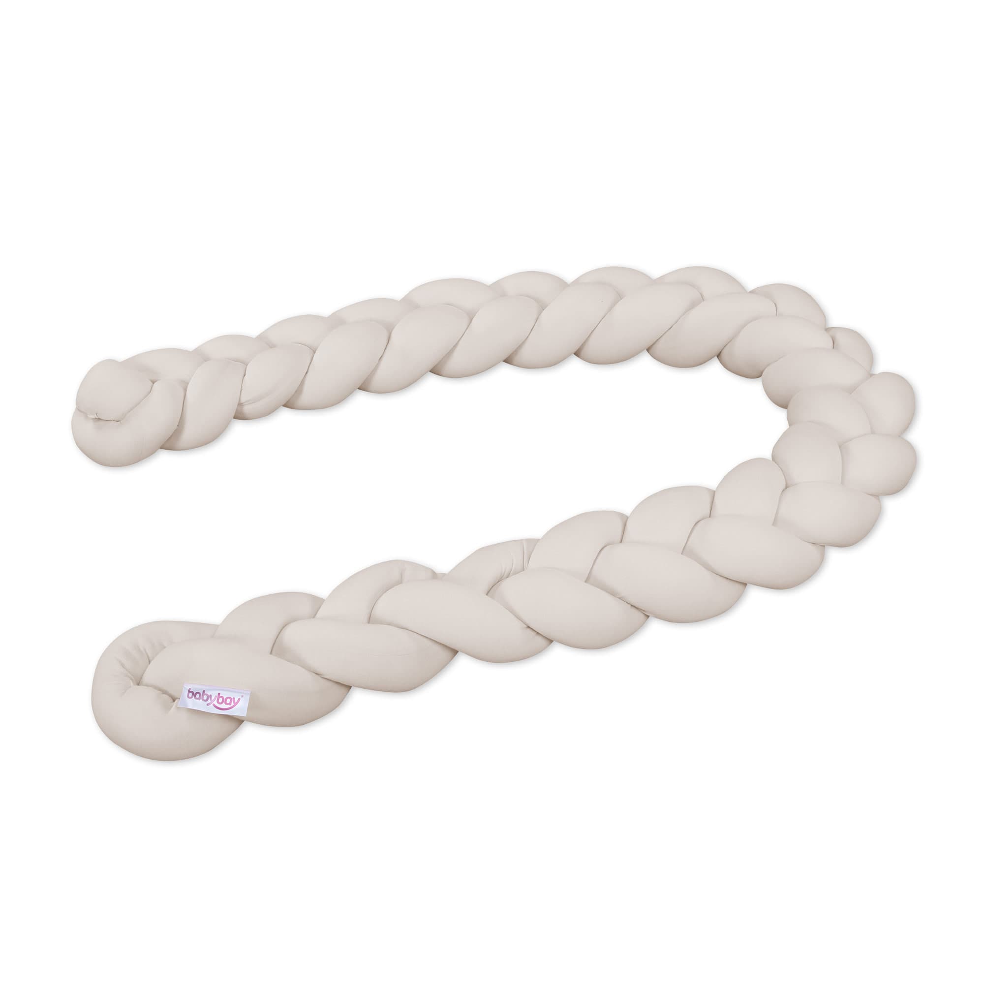 Serpiente de nido trenzado crema 180cm