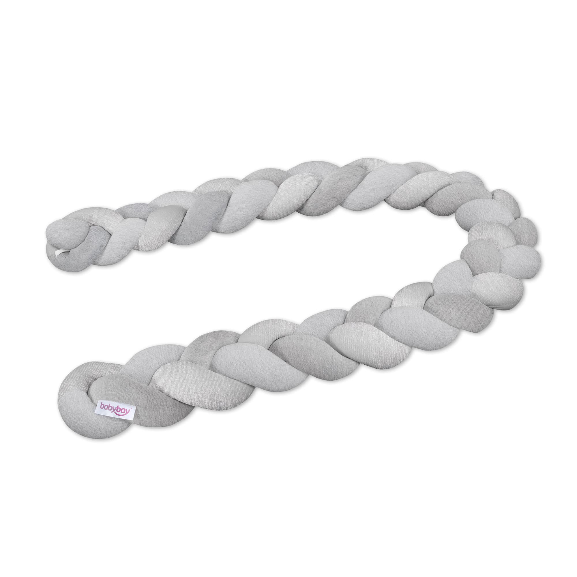 Serpiente de nido trenzado gris claro jaspeado 200cm