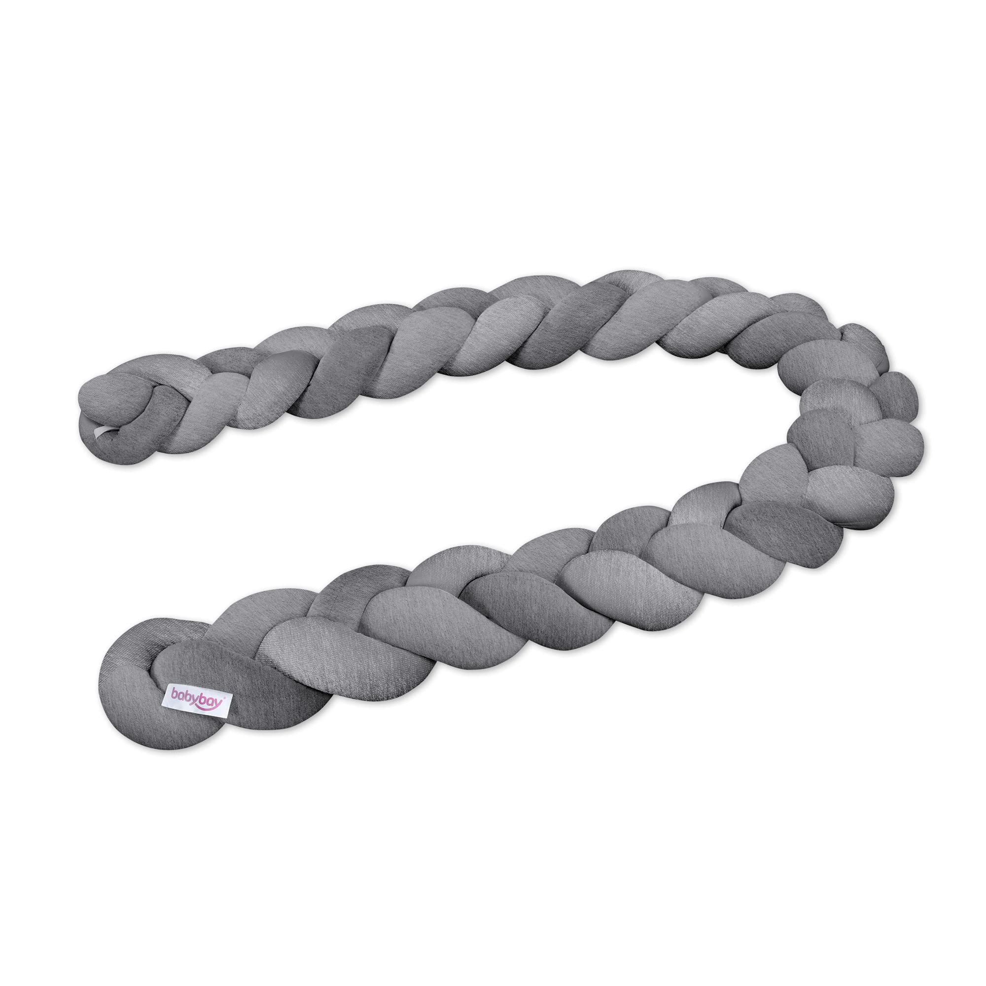 Serpiente de nido trenzado gris oscuro jaspeado 180cm
