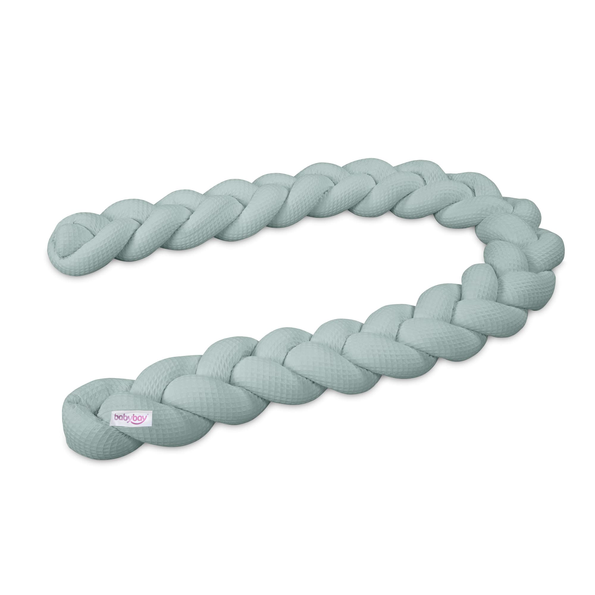 Serpiente de nido Piqué gofre trenzado azul claro 180 cm
