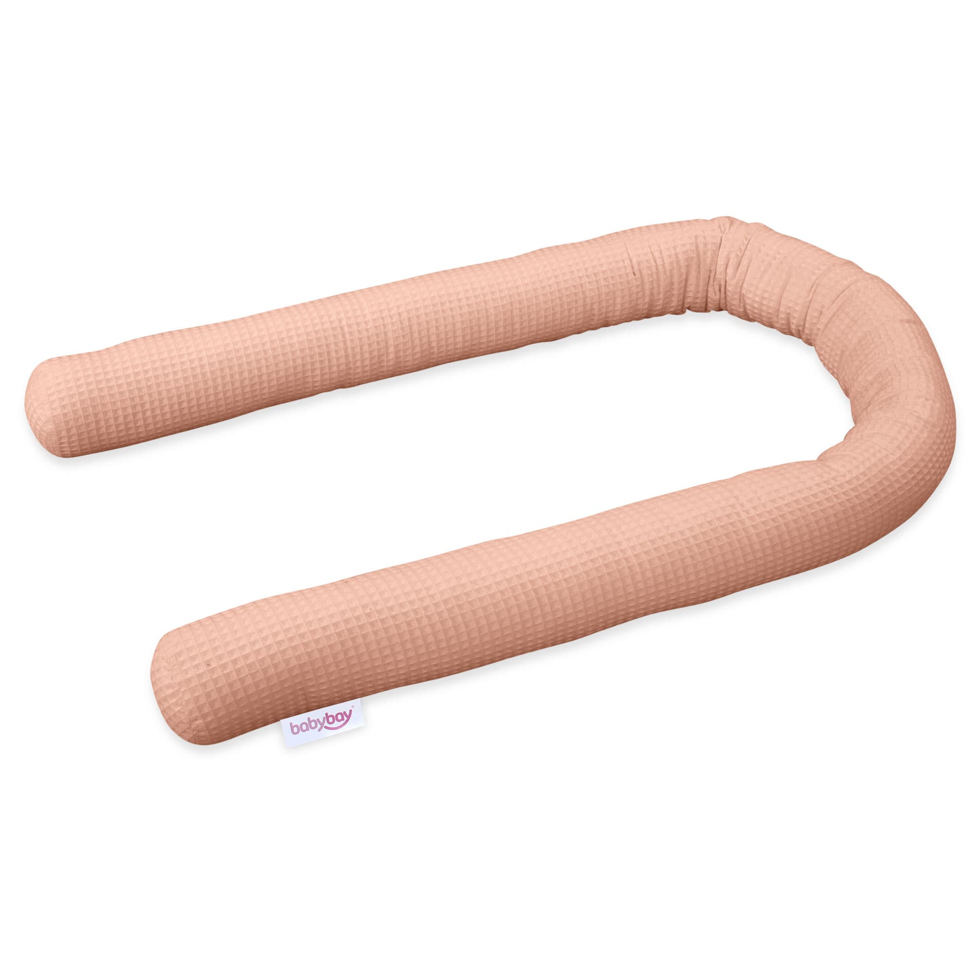 Serpiente de nido Piqué gofre albaricoque rosa 180 cm